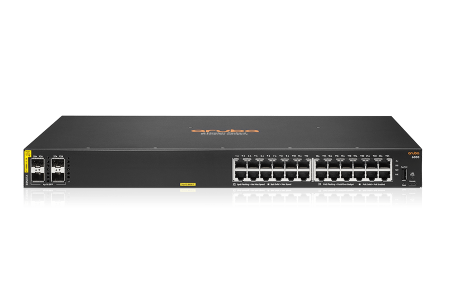 R0M68A HPE Aruba 2930M 24 Smart Rate PoE Class 6 1 插槽交换机